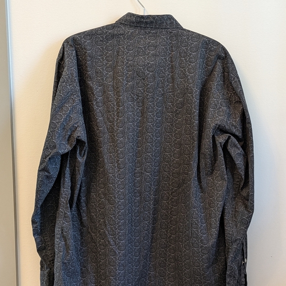 Larry Mahan Western shirt Paisley Pearl snap buttons size L - Picture 2 of 6